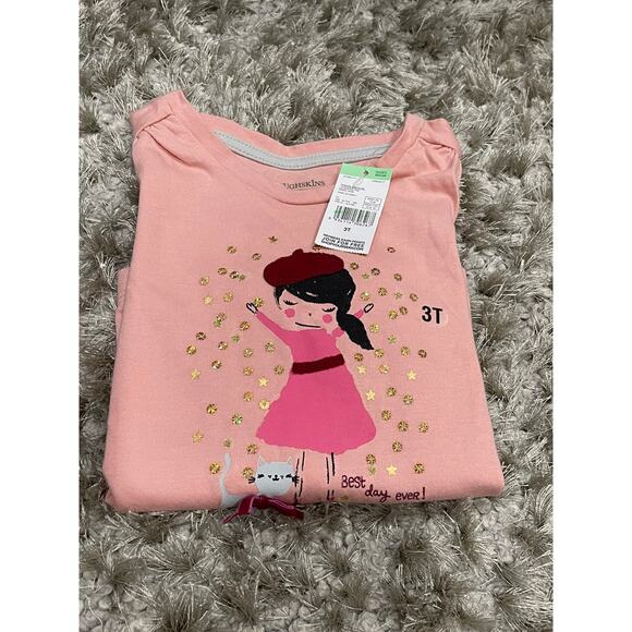 Lovely Girls T-shirt Long Sleeve Size 3T - Picture 1 of 9